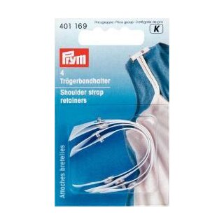401169 Trägerbandhalter weiß - KTE á 4 ST