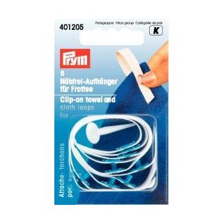 401205 Nähfrei-Aufhänger Frottee weiß - KTE á 5 ST