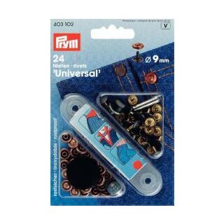 403102 Nieten MS 9 mm altkupfer/brüniert - KTE á 24 ST