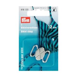 416120 Bikini- und Gürtelverschluss MET 12 mm silberfarbig matt - KTE á 1 ST