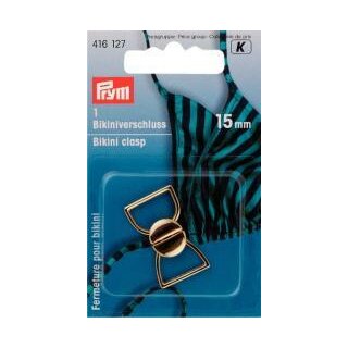 416127 Bikini- und Gürtelverschluss MET 15 mm goldfarbig - KTE á 1 ST
