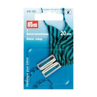 416130 Bikini- und Gürtelverschluss MET 20 mm silberfarbig - KTE á 1 ST