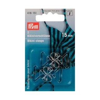 416151 Bikini- und Gürtelverschlüsse KST Kleeblatt 15 mm transp. - KTE á 2 ST