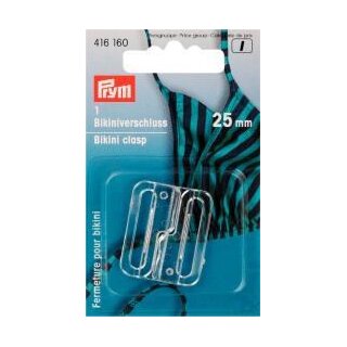 Abverkauf -416160 Bikini- und Gürtelverschluss KST 25 mm transparent - KTE á 1 ST
