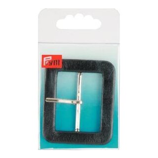 Abverkauf - 416273 Gürtelschnalle Lederimitat 40 mm schwarz KTE á 1 St