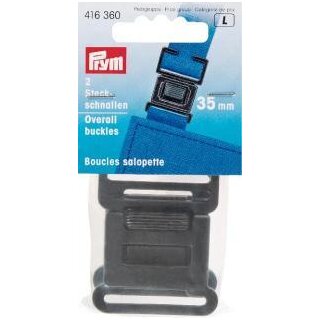 416360 Steckschnallen KST 35 mm schwarz - KTE á 2 ST