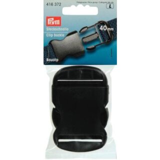 416372 Steckschnalle stark KST 40 mm schwarz - KTE á 1 ST