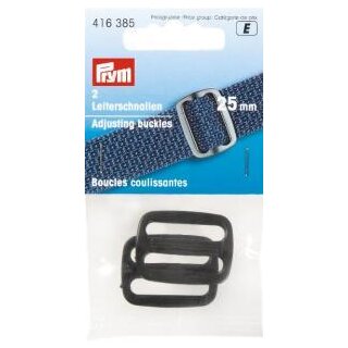 416385 Leiterschnallen KST 25 mm schwarz - KTE á 2 ST
