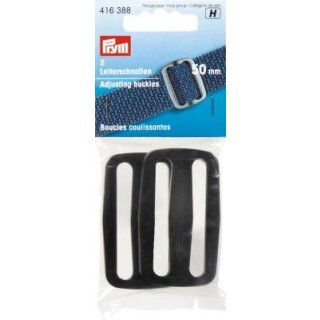 416388 Leiterschnallen KST 50 mm schwarz - KTE á 2 ST