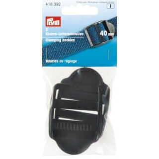 416392 Klemm-Leiterschnallen KST 40 mm schwarz - KTE á 2 ST