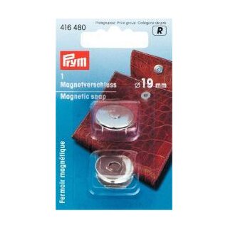 416480 Magnet-Verschluß 19 mm silberfarbig - KTE á 1 ST
