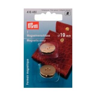 416481 Magnet-Verschluß 19 mm goldfarbig - KTE á 1 St