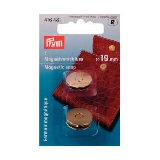 416481 Magnet-Verschluß 19 mm goldfarbig - KTE á 1 ST