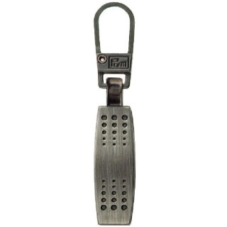 482131 Fashion-Zipper Matrix schwarz gebürstet - KTE á 1 ST