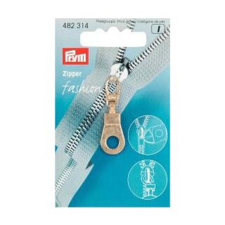 482314 Fashion-Zipper Öse goldfarbig - KTE á 1 ST