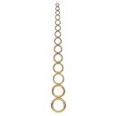Abverkauf - 521117 Hohlringe MS 26/35 mm goldfarbig - KAR...