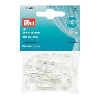 526401 Überklipshaken 10 mm transparent - KTE á 10 ST