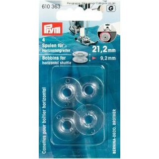 610363 Nähmaschinenspulen KST Horizontalgreifer 21,2 mm - KTE á 4 ST