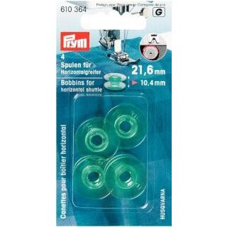 610364 Nähmaschinenspulen KST Horizontalgreifer 21,6 mm - KTE á 4 ST