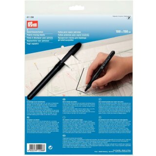 611298 Schnittmusterfolien mit Stift 1 x 1,5 m - BTL á 3 St