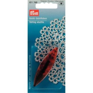 Abverkauf -611746 Occhi-Schiffchen KST 7 cm schildpattfarben - KTE á 1 ST