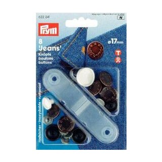 622241 NF-Jeans-Knöpfe Lorbeerkranz MS 17 mm altkupfer - KTE á 8 ST