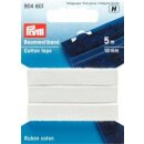 904601 Baumwollband 10 mm weiß - KTE á 5 M