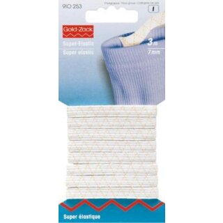 910253 Super-Elastic 7 mm weiß - KTE á 3 m