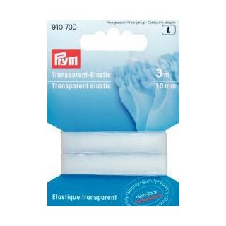 910700 Transparent-Elastic 10 mm - KTE á 3 M