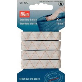 911420 Standard-Elastic 12 mm weiß - KTE á 2 M