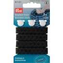 917511 Knopfloch-Elastic mit 3 Knöpfen 12 mm schwarz...