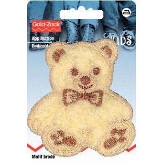 Abverkauf - 925258 Applikation Teddy groß Flausch beige - KTE á 1 St