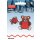 925260 Applikation Teddy mit Herz klein, groß - KTE á 2 ST