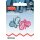 Abverkauf - 925267 Applikation Schmetterlinge pink/blau - KTE á 2 St
