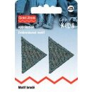 925276 Applikation Dreiecke klein, grau - KTE á 2 ST