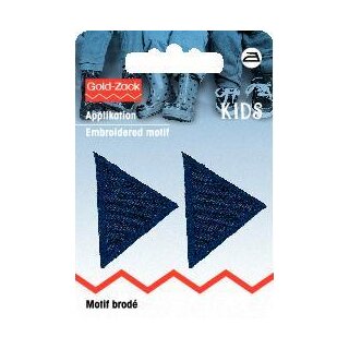 925279 Applikation Dreiecke klein, dunkelblau - KTE á 2 ST