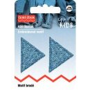925283 Applikation Dreiecke klein, Jeans hell - KTE...