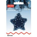 Abverkauf - 925610 Applikation Jeans Stern mit Fransen -...