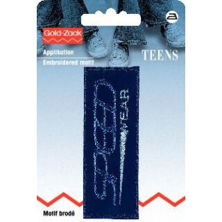 925635 Applikation Jeanslabel dunkelblau Rechteck Speed Wear - KTE á 1 ST