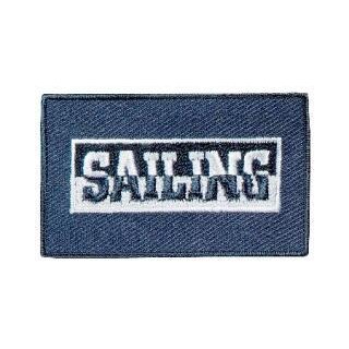 Abverkauf - 925808 Applikation Label Sailing blau KTE á 1 St