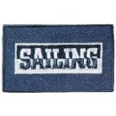 Abverkauf - 925808 Applikation Label Sailing blau KTE...