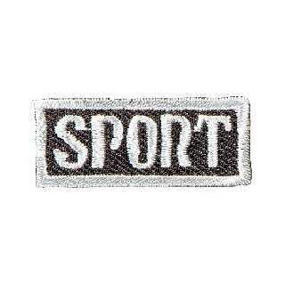 Abverkauf - 925810 Applikation Label Sport grau - KTE á 1 St