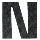 Abverkauf - 925836 Applikation Buchstabe N schwarz - KTE...