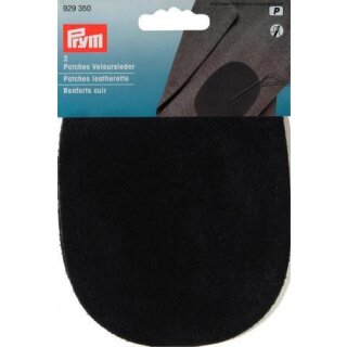 929350 Patches Veloursleder (nähen) 10 x 14 cm schwarz - KTE á 2 ST