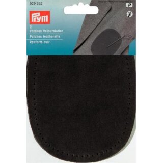 Abverkauf -929352 Patches Veloursleder (nähen) 10 x 14 cm braun - KTE á 2 ST