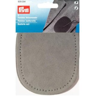 929354 Patches Veloursleder (nähen) 10 x 14 cm grau - KTE á 2 ST