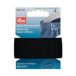 950312 Elastic-Band querstabil 30 mm schwarz - KTE á 1 m