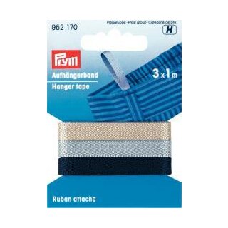 Abverkauf - 952170 Aufhängerband beige/grau/schwarz - KTE á 3 m