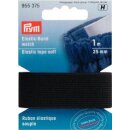 955375 Elastic-Band weich 25 mm schwarz - KTE á 1 M