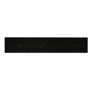 956053 Knopfloch-Elastic glattes Band 18 mm schwarz - KAS á 10 m